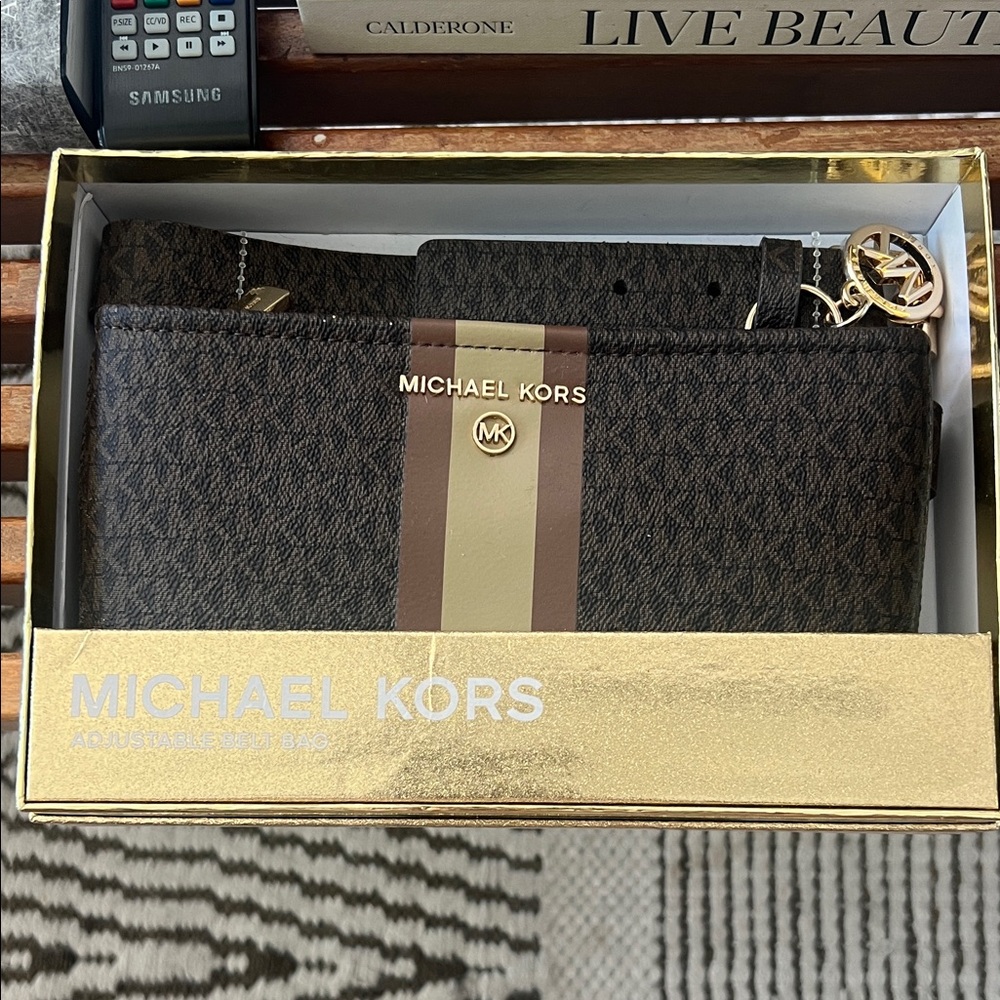 Michael Kors Brown Clutch Purse